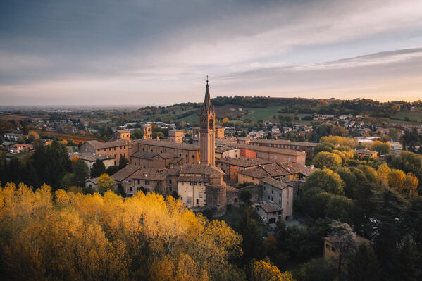 Castelvetro di Modena during autumn. Castelvetro di Modena, Modena province, Emilia Romagna, Italy.
