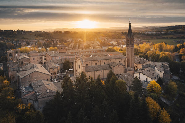 Castelvetro di Modena during autumn. Castelvetro di Modena, Modena province, Emilia Romagna, Italy.