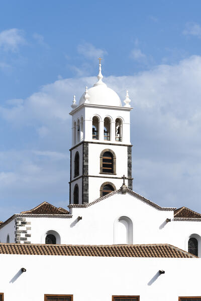 The white church of Garachico. Tenerife, Canary Islands, Spain