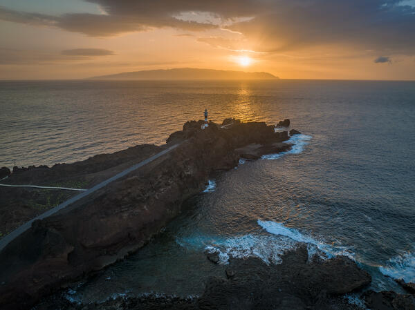 Punta Meno lighthouse, Tenerife, Canary Islands, Spain