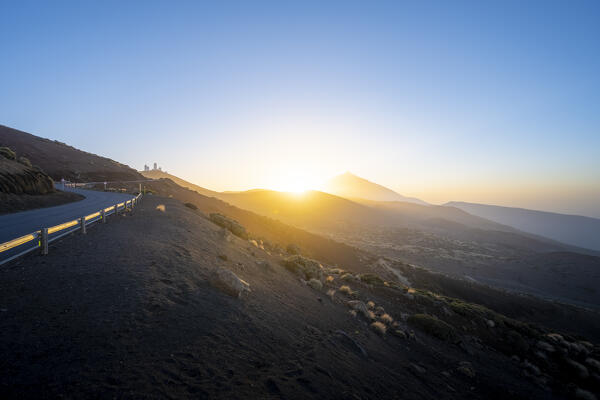 Sunrise in Teide National Park. Tenerife, Canary Islands, Spain