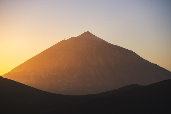 Sunrise in Teide National Park. Tenerife, Canary Islands, Spain