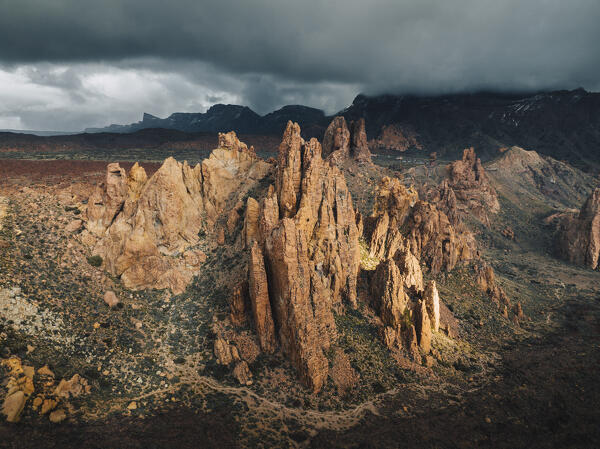 Roques de Garcia. Teide caldera. Tenerife, Canary Islands, Spain