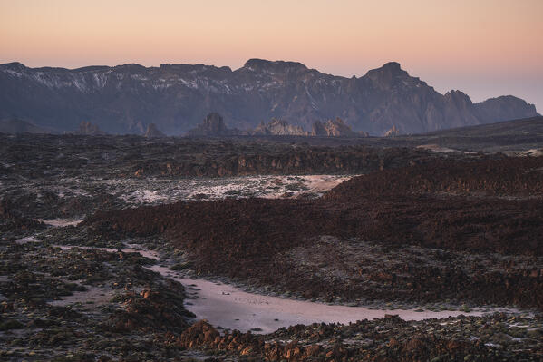 Sunrise in Teide National Park with Teide Caldera. tenerife, Canary Islands, Spain