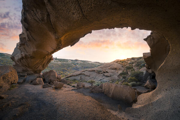 Sunrise in Arco de Tajao. Tenerife, Canary Islands, Spain