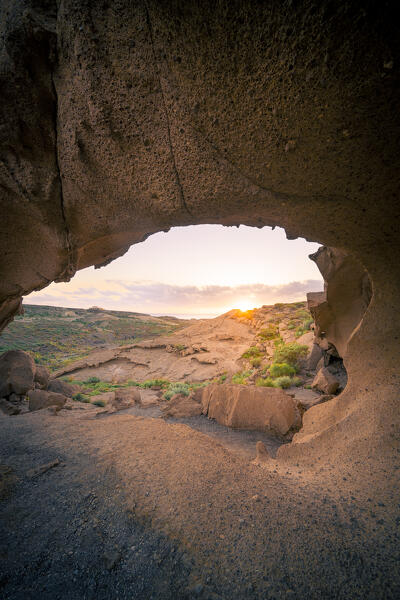 Sunrise in Arco de Tajao. Tenerife, Canary Islands, Spain
