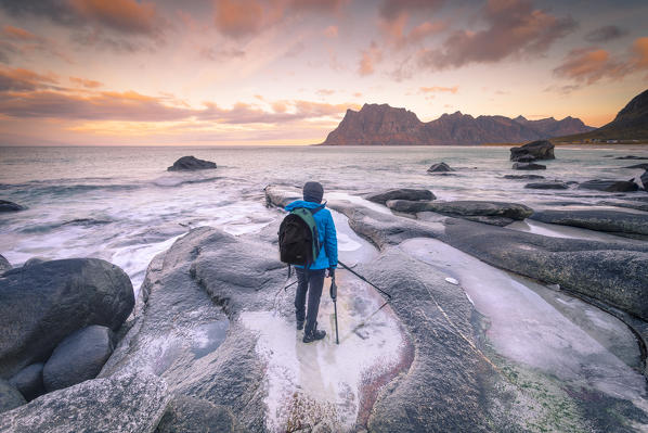 Uttakleiv beach, Lofoten Islands, Norway