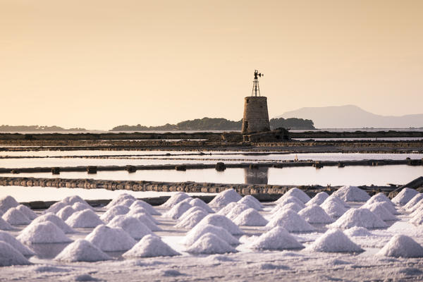 Marsala salt flats, Sicily, Italy