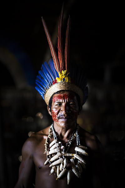 Portrait of an Indio from the Rio Negro local community.
Amazonas; Amazonia; Manaus; Brazil, South America