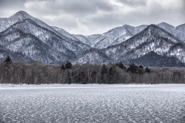 Kotan onsen, east coast of Lake Kussharo, Eastern Hokkaido, Japan