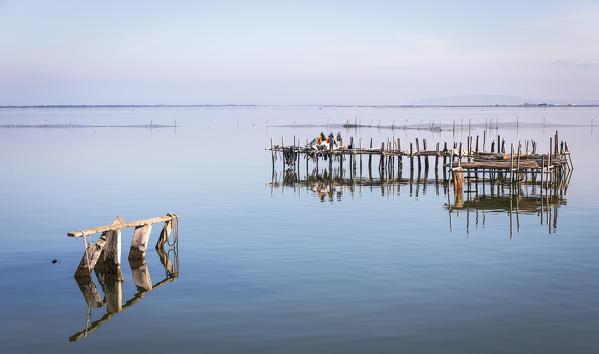 Lesina lake, Lesina village, Foggia district, Apulia, Italy