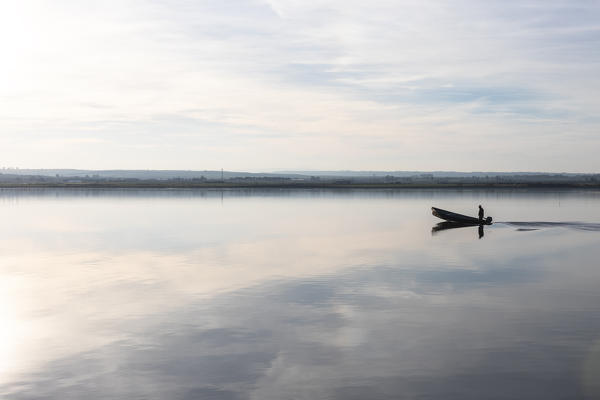 Lesina lake, Lesina village, Foggia district, Apulia, Italy