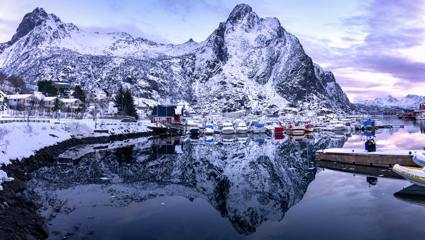 Seaport of Svolvear, Lofoten Islands, Svolvear district, Nordland, Norway