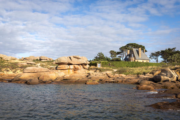 Côte de Granit Rose,  Ploumanac'h, Perro-Guirec, Lannion district, Cote d'Armor, Brittany, France