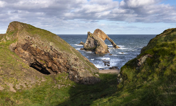Bow Fiddle Rock, Portknockie, Moray, Buckie, Scotland, UK