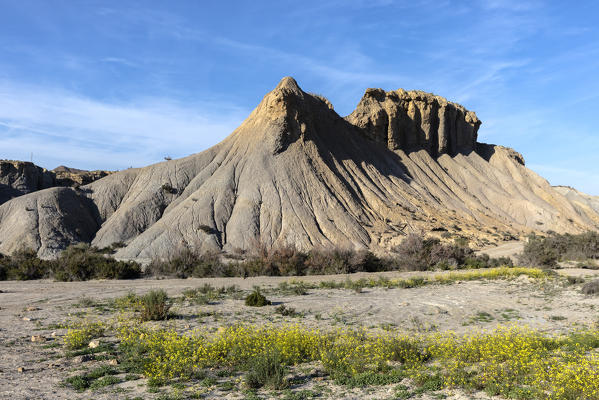 Tabernas desert, Natural Park Sierra Alhamilla, Tabernas village, Almeria district, Andalusia, Spain