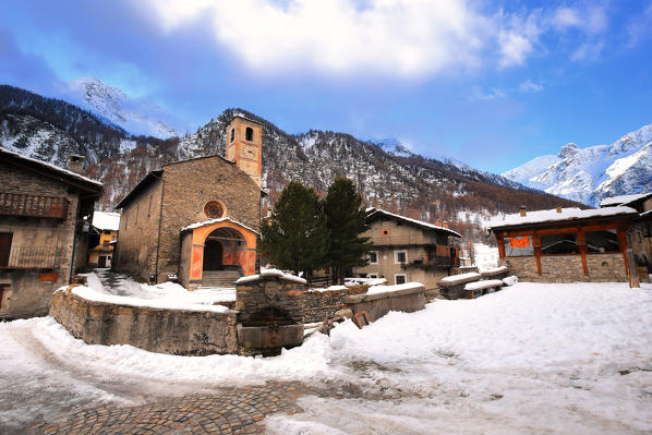 Val Varaita, Chianale village, Cuneo district, Piedmont, Italy