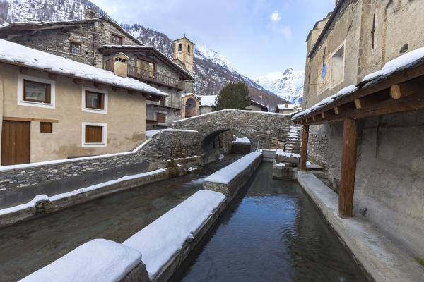 Val Varaita, Chianale village, Cuneo district, Piedmont, Italy