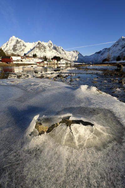 Norway's fjord, Svolvear district, Lofoten islands, Norway