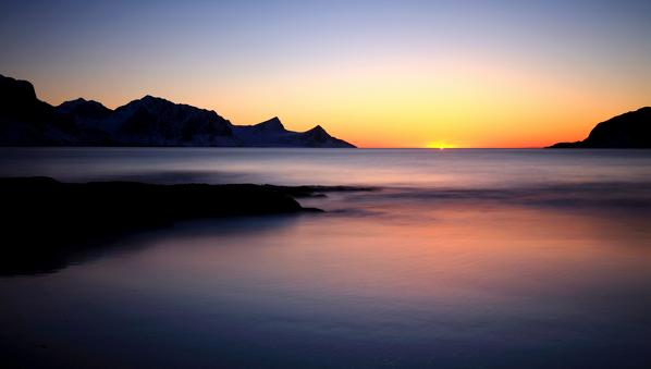 Haukland beach, Lofoten Islands, Norway