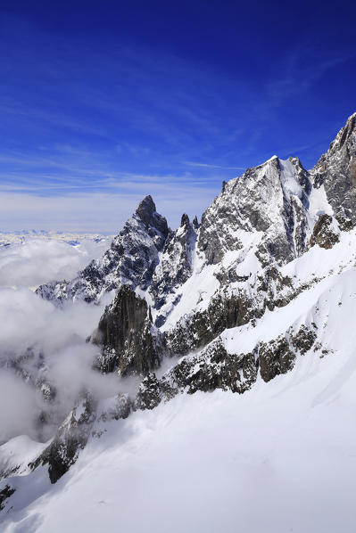 Mont Blanc, Courmayeur village, Aosta district, Aosta Valley, Italy