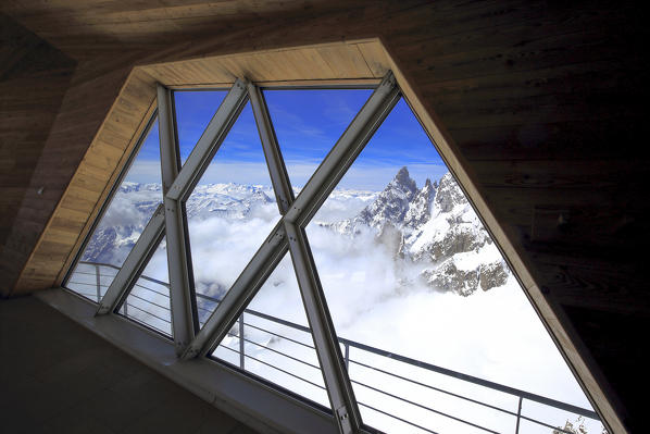 Sky Way station, Mont Blanc, Courmayeur village, Aosta district, Valle d'Aosta, Italy