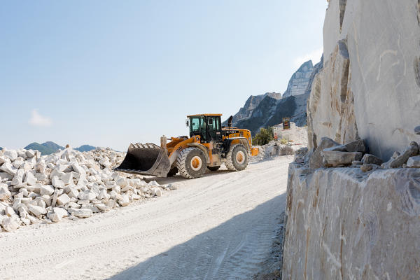 Marble cave, Colonnata village, Massa Carrara district, Tuscany, Italy