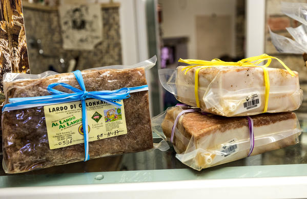 Lard of Colonnata village, Massa Carrara district, Tuscany, Italy