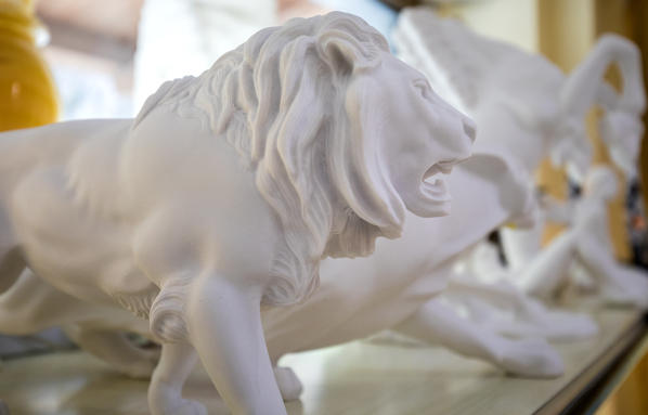 Ornaments in Carrara Marble, Massa Carrara, disritrict, Tuscany, Italy
