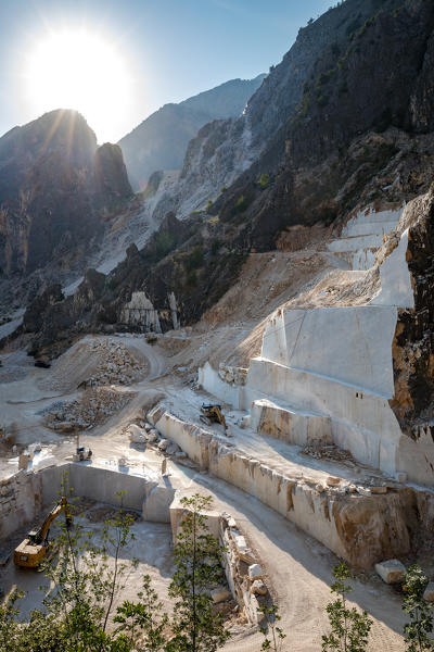 Marble cave in Apuane alps, Massa Carrara district, Tuscany