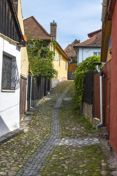 Alley of Sighisoara village, Mures district, Transylvania, Romania