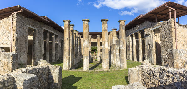 Epidii home in ancient Pompei village, Naples dostrict, Campania, Italy