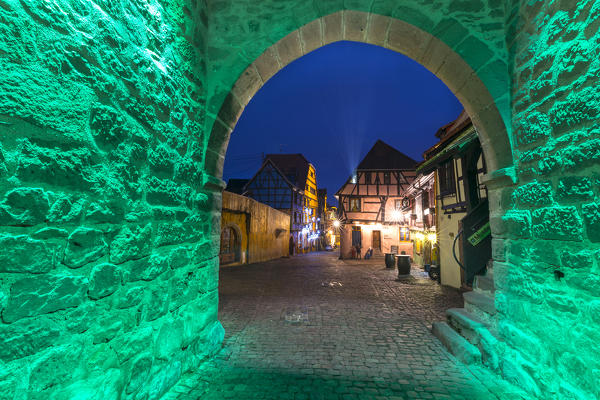 Riquewihr village, Sainte-Marie-aux-Mines Canton, Colmar--Ribeauvillé district, Haut-Rhin department, Grand Est , France.