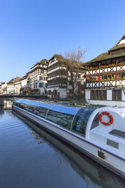 Canal of Petit France, Strasbourg district, Alsatian, Grand Est, Bas-Rhin, France