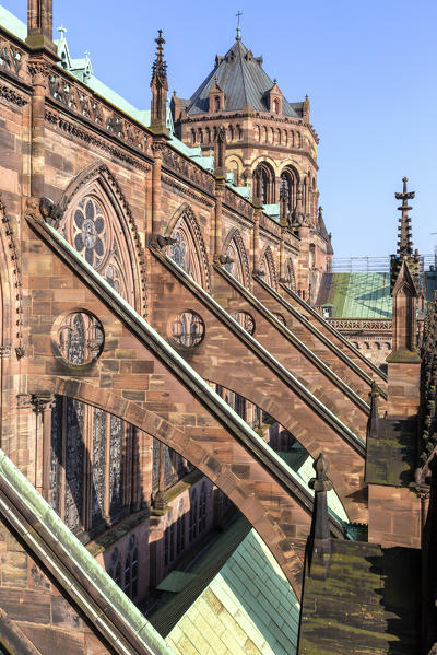 Notre Dame of Strasbourg district, Alsatian, Grand Est, Bas-Rhin, France