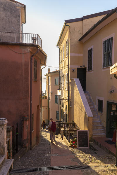 Tellaro alley, Lerici village, La Spezia district, Liguria, Italy