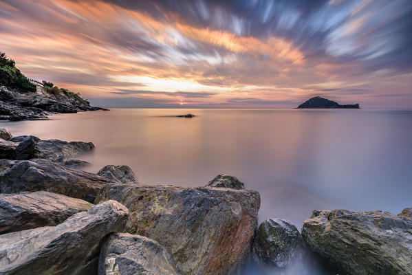 Island Gallinara, Alassio, province of Savona, Liguria, Italy, Europe