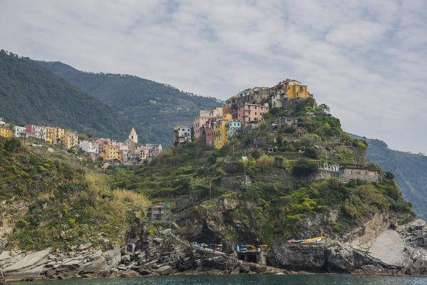 Corniglia, Cinque Terre, province of La Spezia, Liguria, Italy, Europe