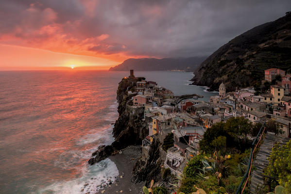Vernazza, Cinque Terre, province of La Spezia, Liguria, Italy, Europe