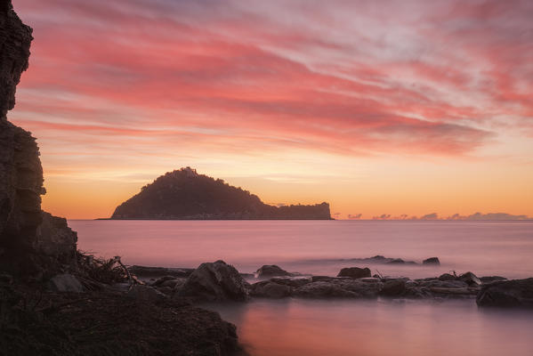 Island Gallinara, Alassio, province of Savona, Liguria, Italy